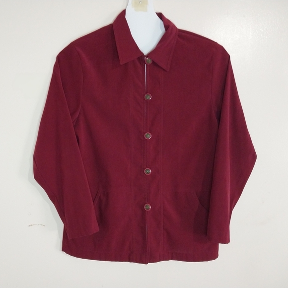 Graff Elegant Burgundy Women's Blazer - Picture 1 of 11